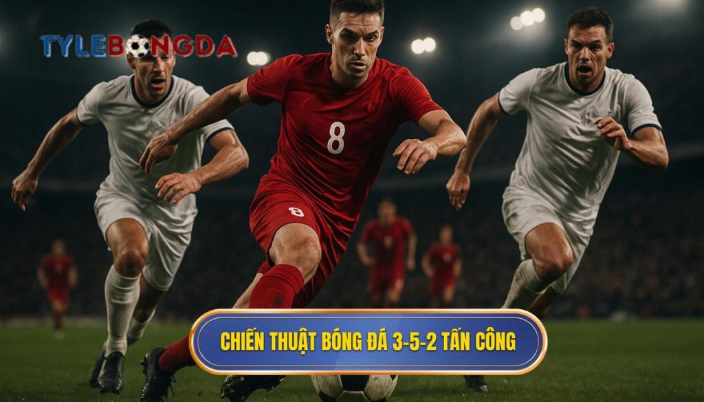 Chiến thuật bóng đá 3-5-2 tấn công