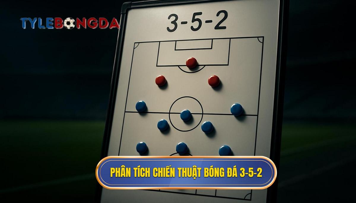 Phân tích chuyên sâu chiến thuật bóng đá 3-5-2 tấn công