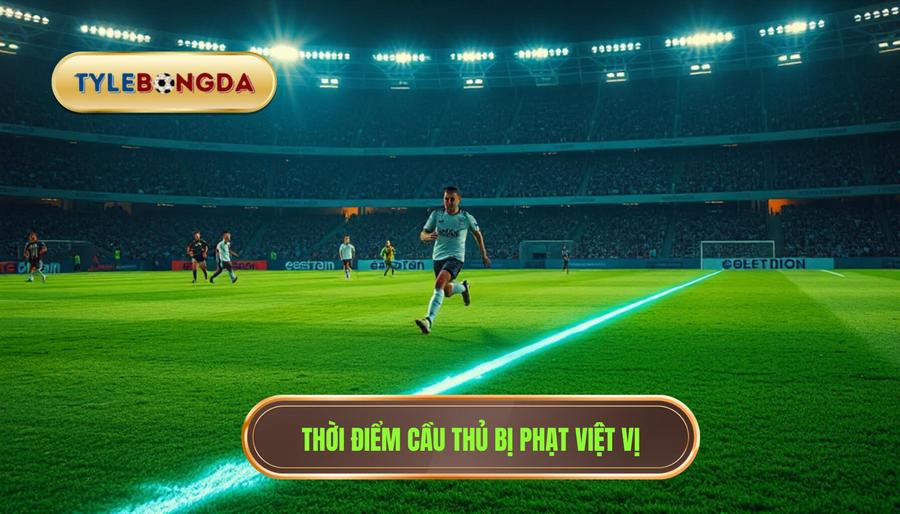 Thời điểm cầu thủ bị phạt việt vị
